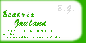 beatrix gauland business card